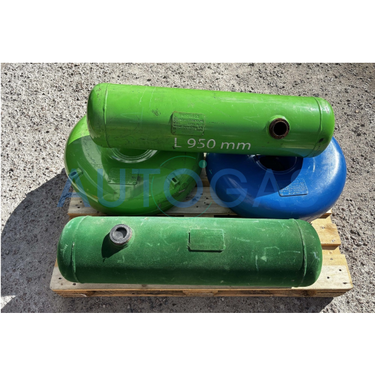 Баллон пропан-бутан D315 mm, L753 mm, 55 л, GREENGAS, Синий (выставочный образец, произведён до 2017 года) - фото 1