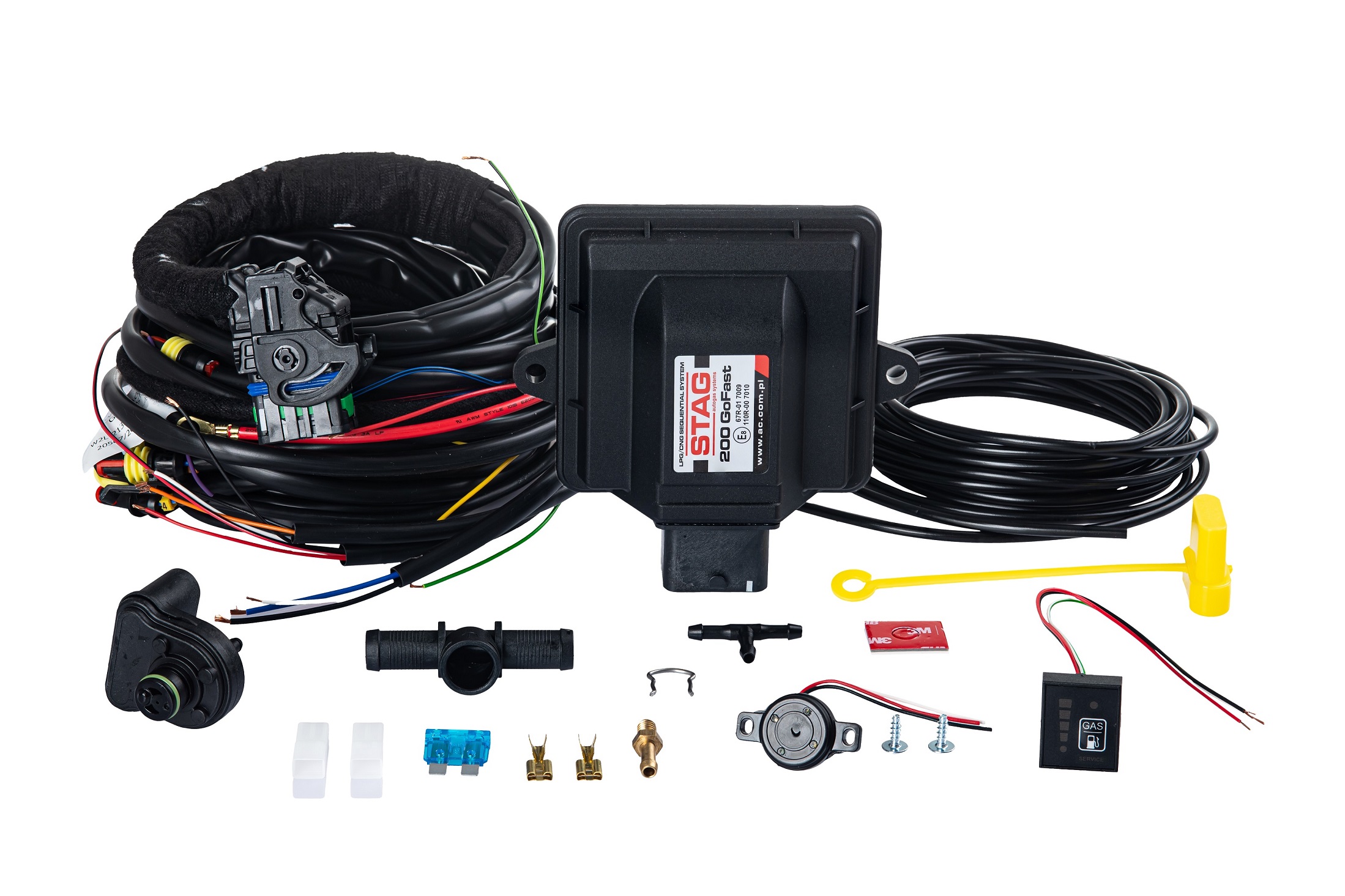 картинка Электроника  STAG-200 GoFast V10 4 цил., разъемы тип Valtek, без ДТР, LED-200, МЕХ в интернет-магазине AutogasMarket