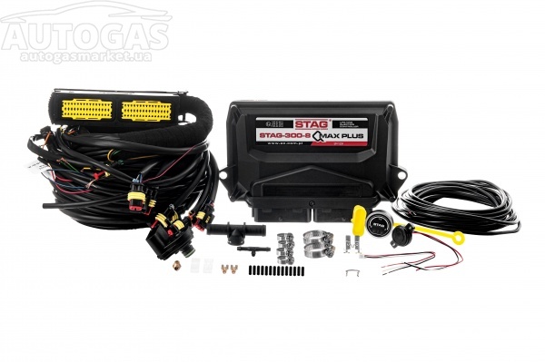 картинка Электроника  STAG-300 QMAX PLUS, 8 цил., разъем тип Valtek, без датчика темп. ред., LED-600 в интернет-магазине AutogasMarket