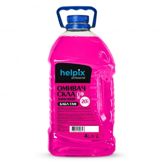 картинка Омыватель стекла (зима) -20° "Helpix"  4. л. бабл гам пет в интернет-магазине AutogasMarket
