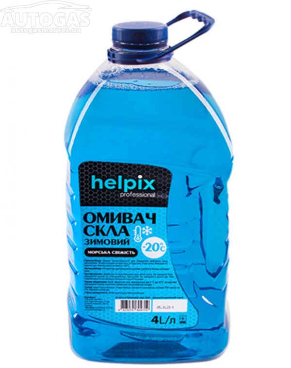 картинка Омыватель стекла (зима) -20° "Helpix"  4 л. морская свежесть пет в интернет-магазине AutogasMarket