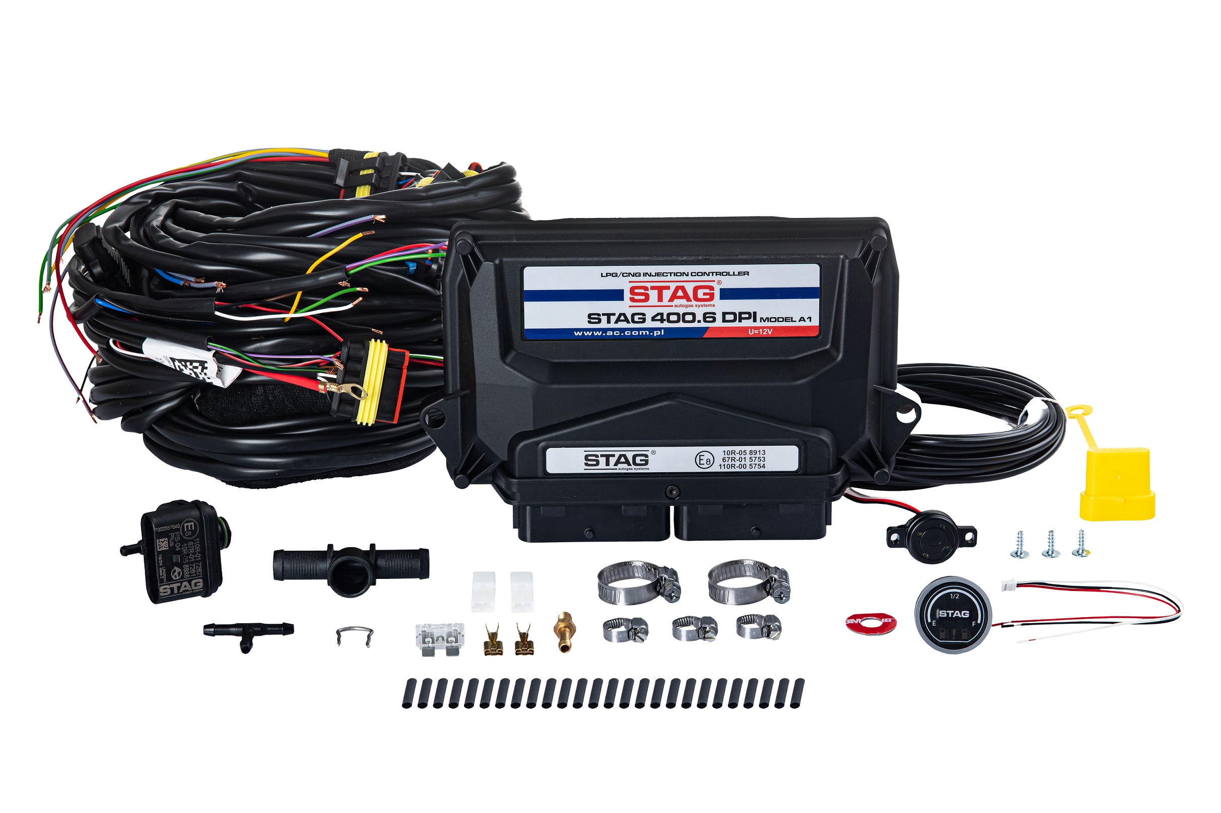 картинка Электроника  STAG-400 DPI 6 цил., разъем типа Valtek, без датчика темп. ред., LED-600 в интернет-магазине AutogasMarket