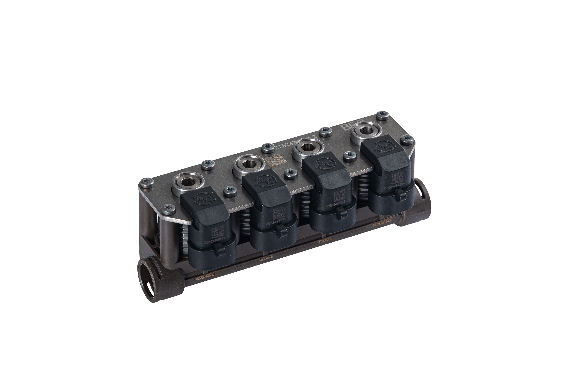 картинка Форсунки STAG W02 BFC 4 цил., 80-260 л.с., с жиклерами D1,5 мм и штуцерами в коллектор в интернет-магазине AutogasMarket