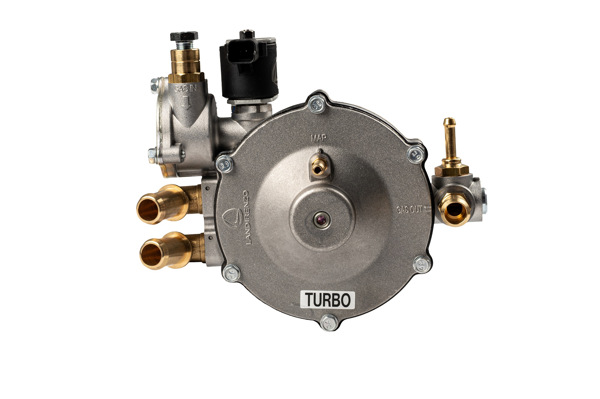 картинка Редуктор Landi Renzo LI10 TURBO (пропан-бутан), 4-е пок., 215 л.с. (160кВт),  вход D6 (M10x1), выход D14 в интернет-магазине AutogasMarket