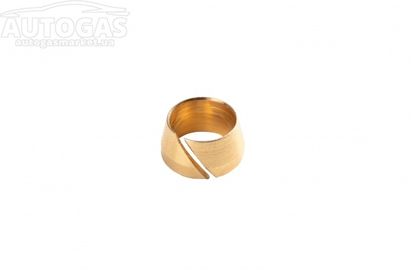 картинка Ниппель (латунь) зажимной с разрезом для термопластиковой трубки D6 (Тип Faro), Gomet в интернет-магазине AutogasMarket