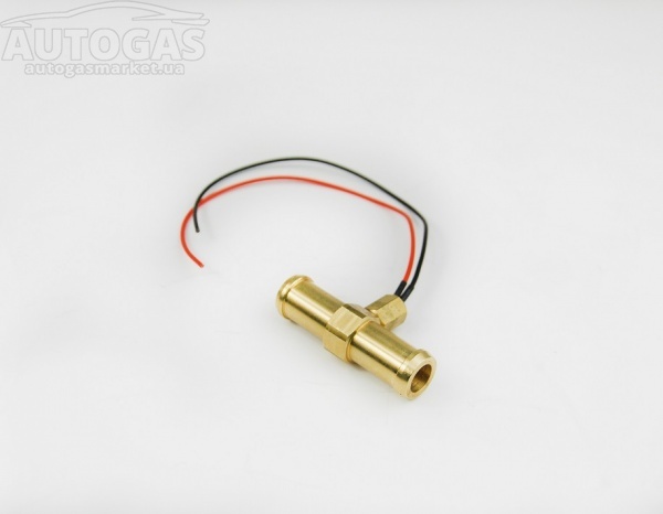 картинка Переходник тосольный D16xD16 (латунь) с датчиком температуры 4.7 кОм, Sukruoglu  в интернет-магазине AutogasMarket