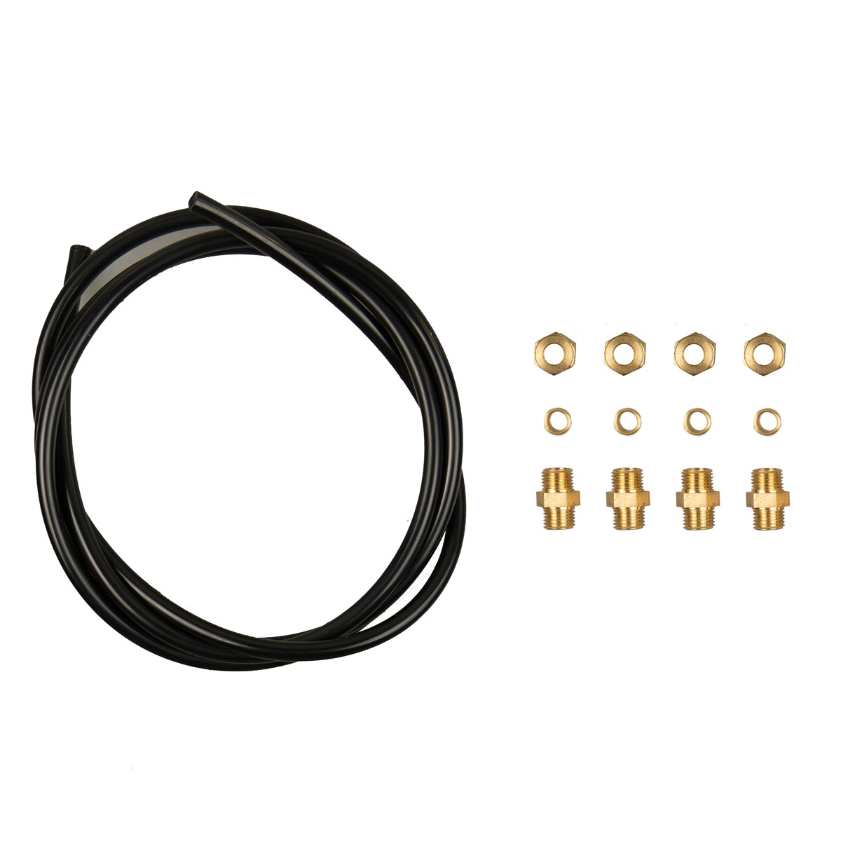 картинка Комплект штуцеров в коллектор М10х1 на 4 цил., с тефлоновым удлинителем, Prins в интернет-магазине AutogasMarket