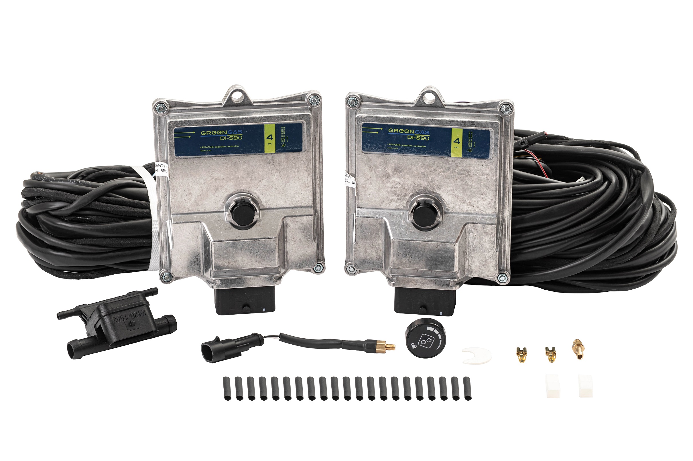 картинка Электроника GREENGAS DI-S90 8 цил. (прямой впрыск) разъемы газ. форсунок типа Valtek,  c датчиком темп. ред., без датчика уровня в интернет-магазине AutogasMarket