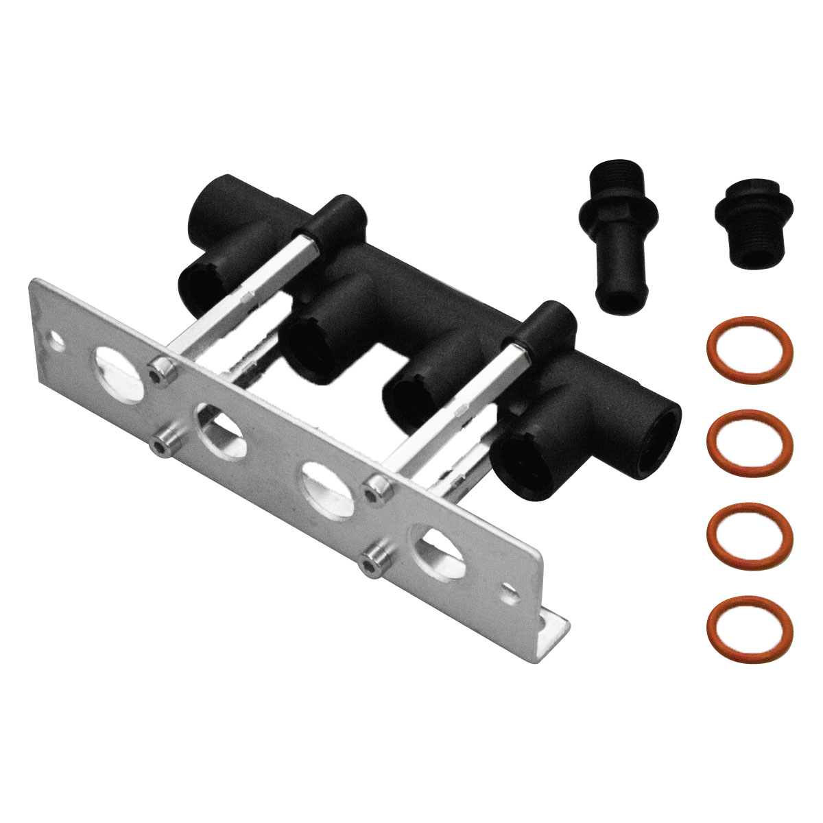 картинка Монтажный набор блока форсунок Keihin KN9  3 цил (пластик), Prins в интернет-магазине AutogasMarket