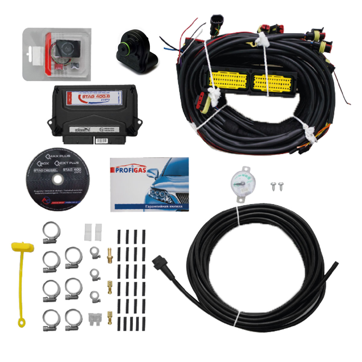 картинка Электроника  STAG-400 DPI 6 цил., разъем типа Valtek, без датчика темп. ред., LED -400 в интернет-магазине AutogasMarket