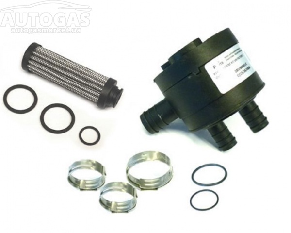 картинка Фильтр паровой фазы газа 16/2x12 с полиэстеровым фильтроэлементом + фильтроэлемент для редуктора eVP-500, с уплот. кольцами, Prins в интернет-магазине AutogasMarket