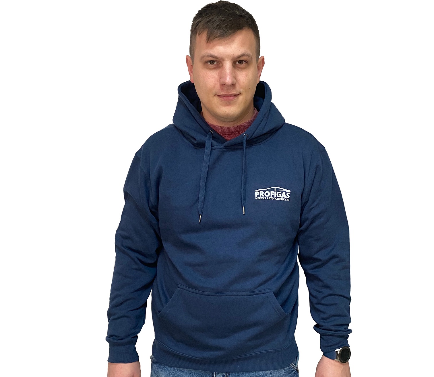 картинка Худи Profigas, темно-синий, размер XL в интернет-магазине AutogasMarket