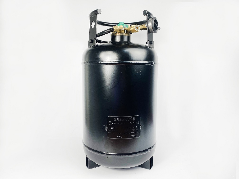 картинка Баллон бытовой  пропан-бутан 30 л, D300 mm, L585 mm, GREENGAS в сборе с мультиклапаном и ВЗУ (под ключ) в интернет-магазине AutogasMarket