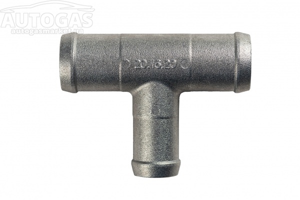 картинка Тройник тосольный D20xD16xD20 (алюминий), GOMET в интернет-магазине AutogasMarket