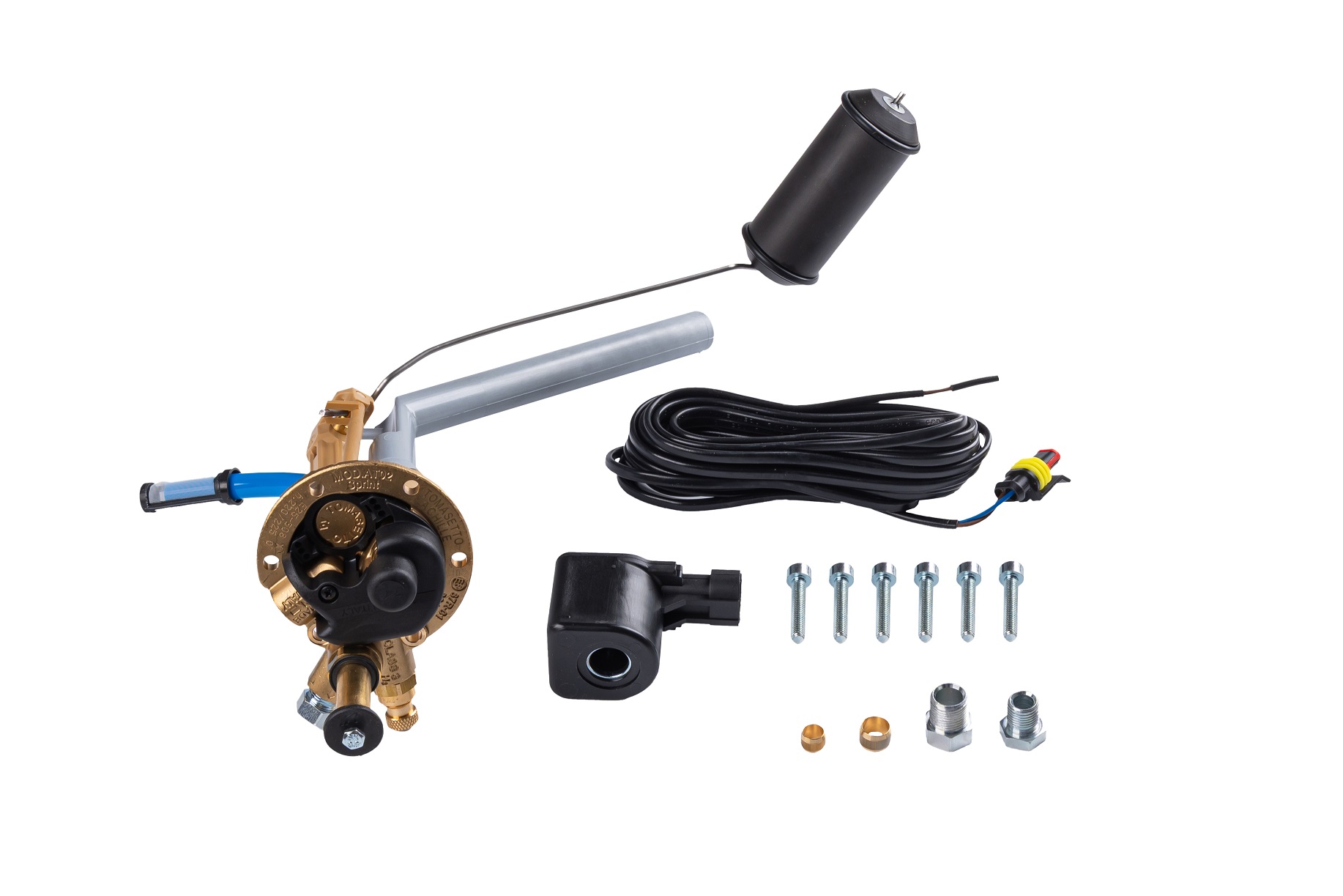 картинка Мультиклапан H220-0, AT02 Sprint R67-01, с катушкой, без ВЗУ, вых.d8 (без протектора в комплекте), Tomasetto в интернет-магазине AutogasMarket