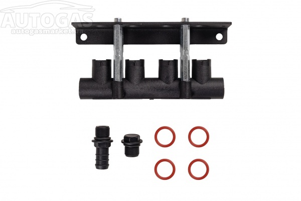 картинка Монтажный набор блока форсунок на 4 цил. (пластик), Польша в интернет-магазине AutogasMarket