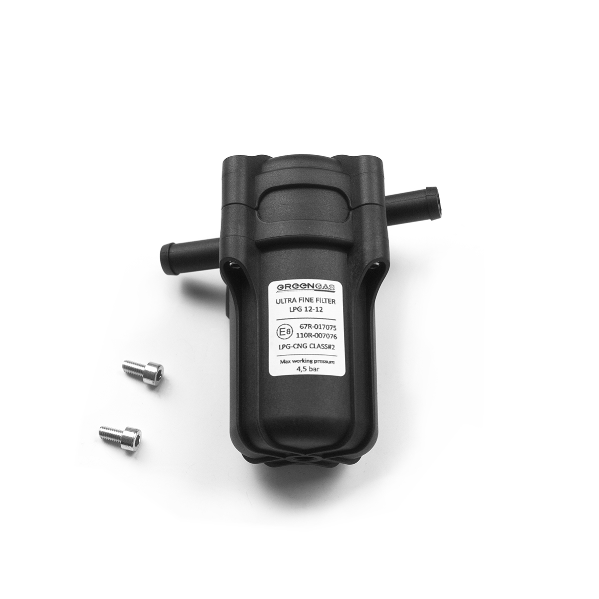 картинка Фильтр паровой фазы газа 12/2x12 с отстойником, коалесцентный, с полиэстеровым сменным фильтроэлементом, GREENGAS в интернет-магазине AutogasMarket
