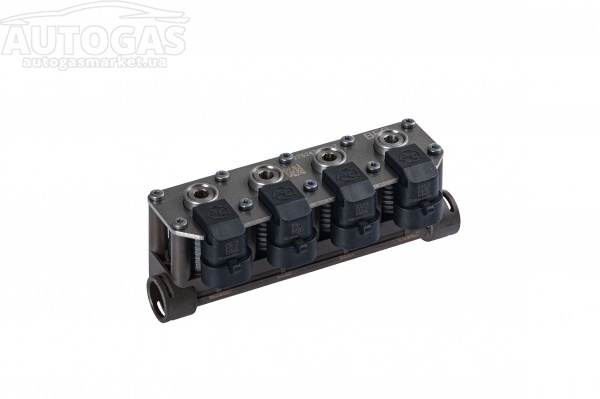 картинка Форсунки STAG W02 BFC 4 цил., 80-260 л.с., с жиклерами D1,5 мм и штуцерами в коллектор в интернет-магазине AutogasMarket