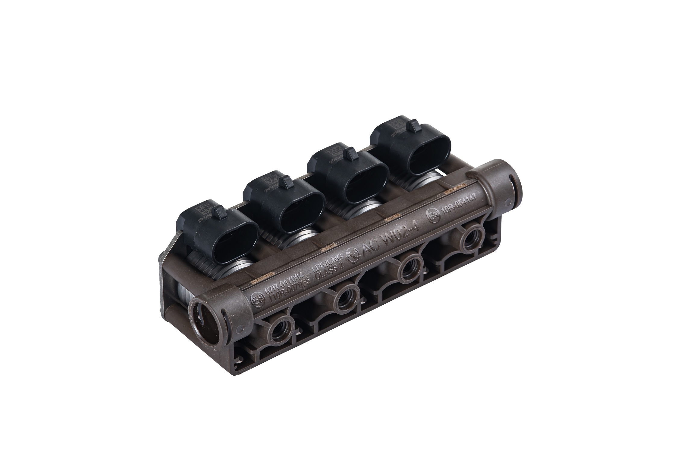 картинка Форсунки STAG W02 BFC 4 цил., 80-260 л.с., с жиклерами D1,5 мм и штуцерами в коллектор в интернет-магазине AutogasMarket