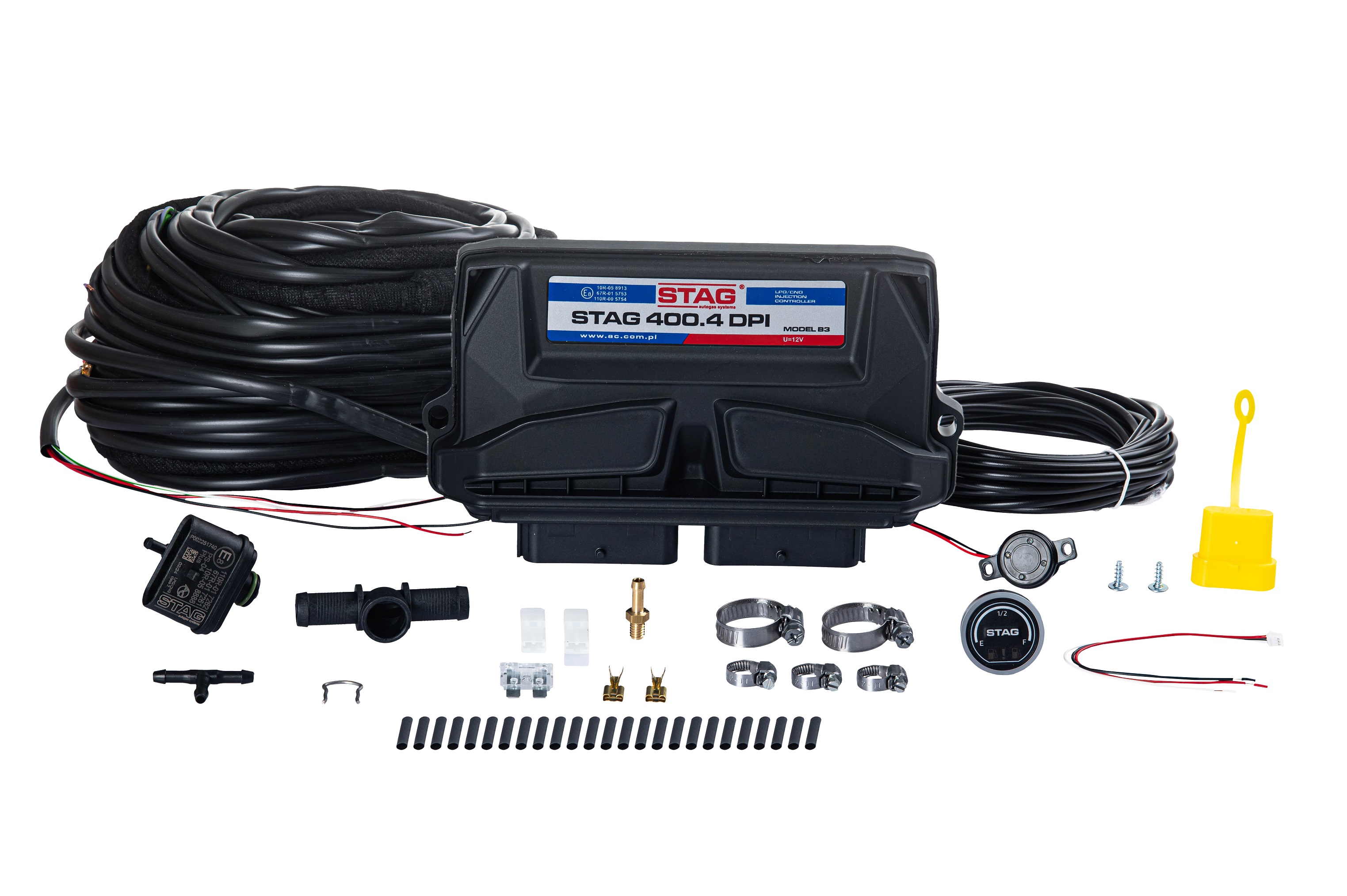 картинка Электроника  STAG-400 DPI 4 цил., версия В3, разъемы типа Valtek, без датчика темп. ред., LED-600 в интернет-магазине AutogasMarket