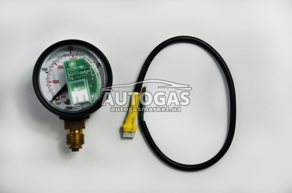 картинка Манометр в редуктор, G 1/4, CNGauge 201C, диап-н давл. 0-400 бар, c индикацией, АС STAG в интернет-магазине AutogasMarket