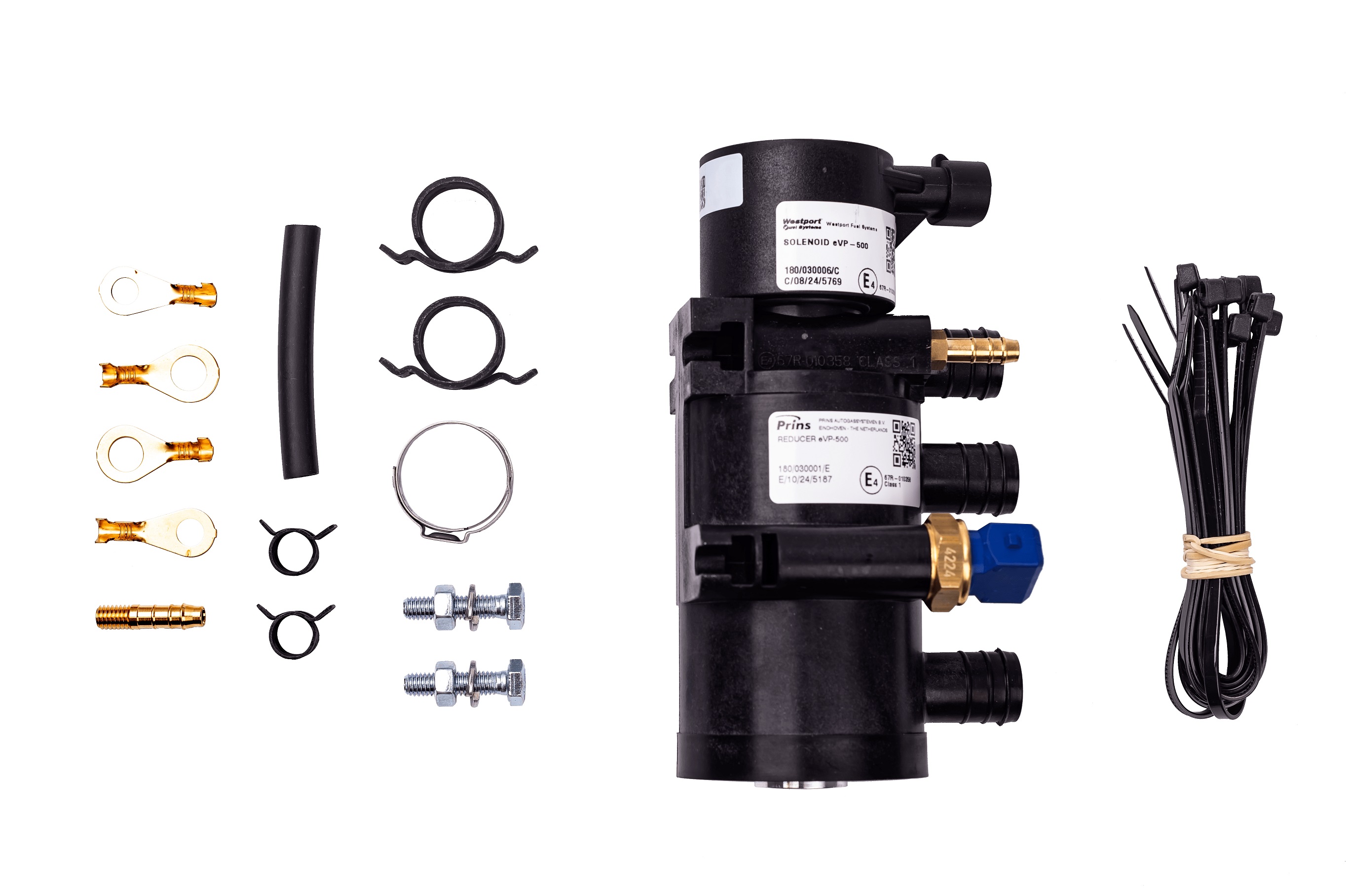 картинка Комплект  Prins VSI-3 DI COMPACT c редуктором eVP-500 (пропан-бутан, прямой впрыск) 4 цил. универсальный Type E, с форсунками Keihin KN9 82 сс  в интернет-магазине AutogasMarket