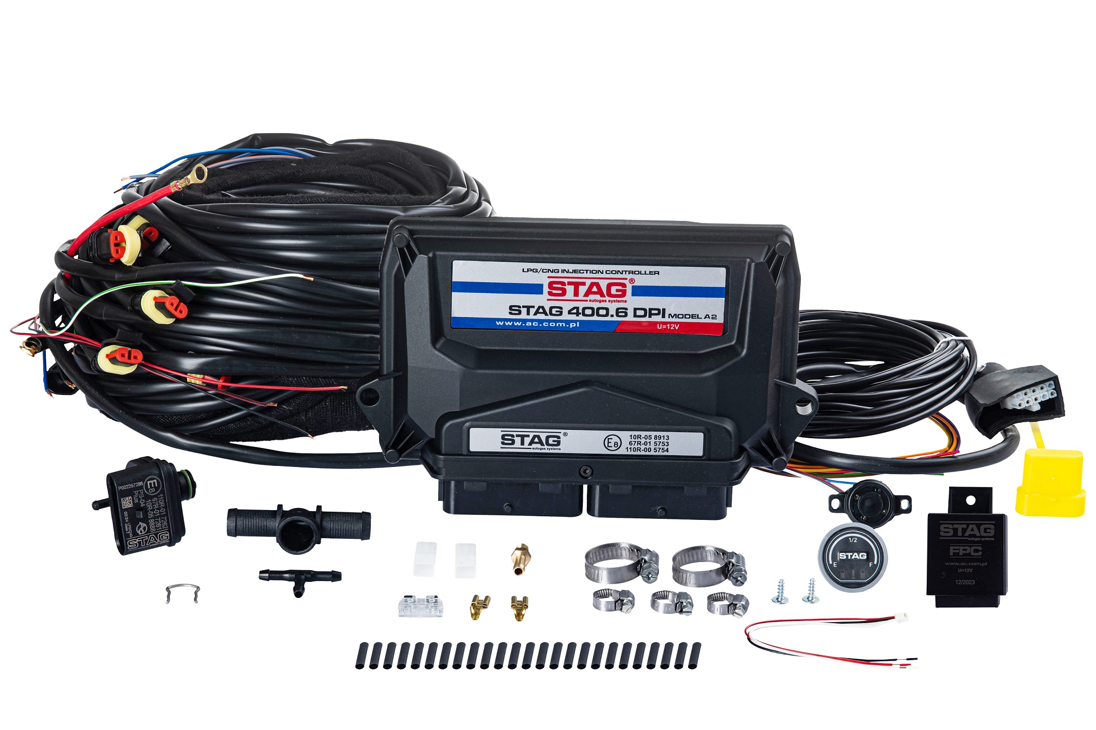 картинка Электроника  STAG-400 DPI 6 цил., версия А2, разъемы газ. форс. типа Valtek, c эмулятором FPC, LED - 600 (EcoTec3) в интернет-магазине AutogasMarket