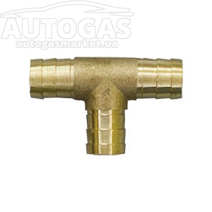 картинка Тройник тосольный D16xD16xD16 (латунь), Украина в интернет-магазине AutogasMarket