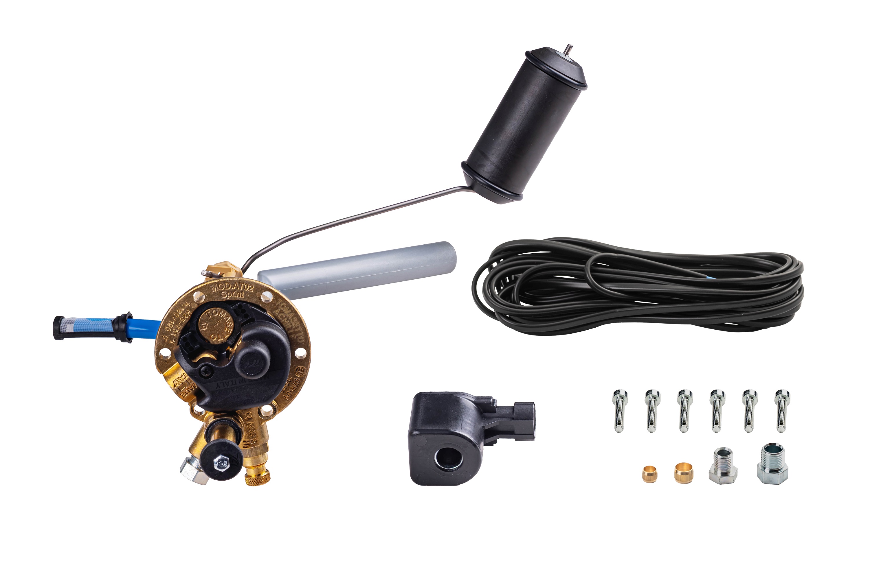 картинка Мультиклапан H180-0, AT02 Sprint R67-01, с катушкой, без ВЗУ, вых.d8 (без протектора в комплекте), Tomasetto в интернет-магазине AutogasMarket