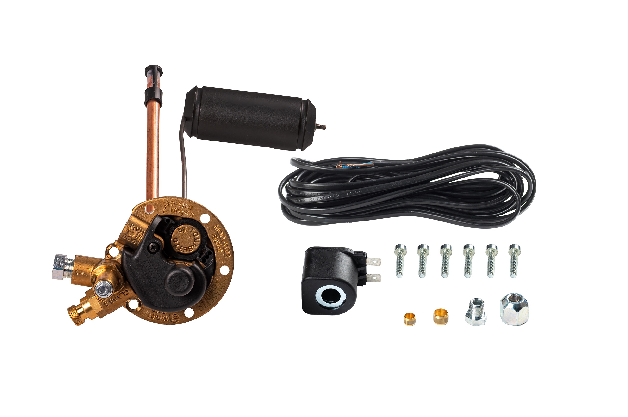 картинка Мультиклапан D244-30, AT02 Sprint R67-01, с катушкой, без ВЗУ, вых.d8, Tomasetto в интернет-магазине AutogasMarket