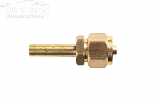 картинка Переходник соединительный прямой+гайка+ниппель разрезной для термопластиковой трубки D8, (Тип Faro) в интернет-магазине AutogasMarket