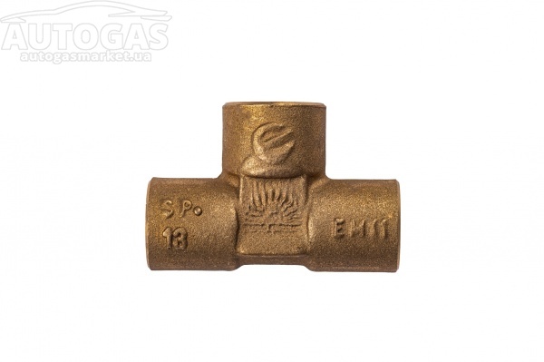 картинка Тройник соединительный Т-образный D6 (М12х1) х D6 (М12х1) х D6 (М12х1) (метан) Emer (v.2020) в интернет-магазине AutogasMarket