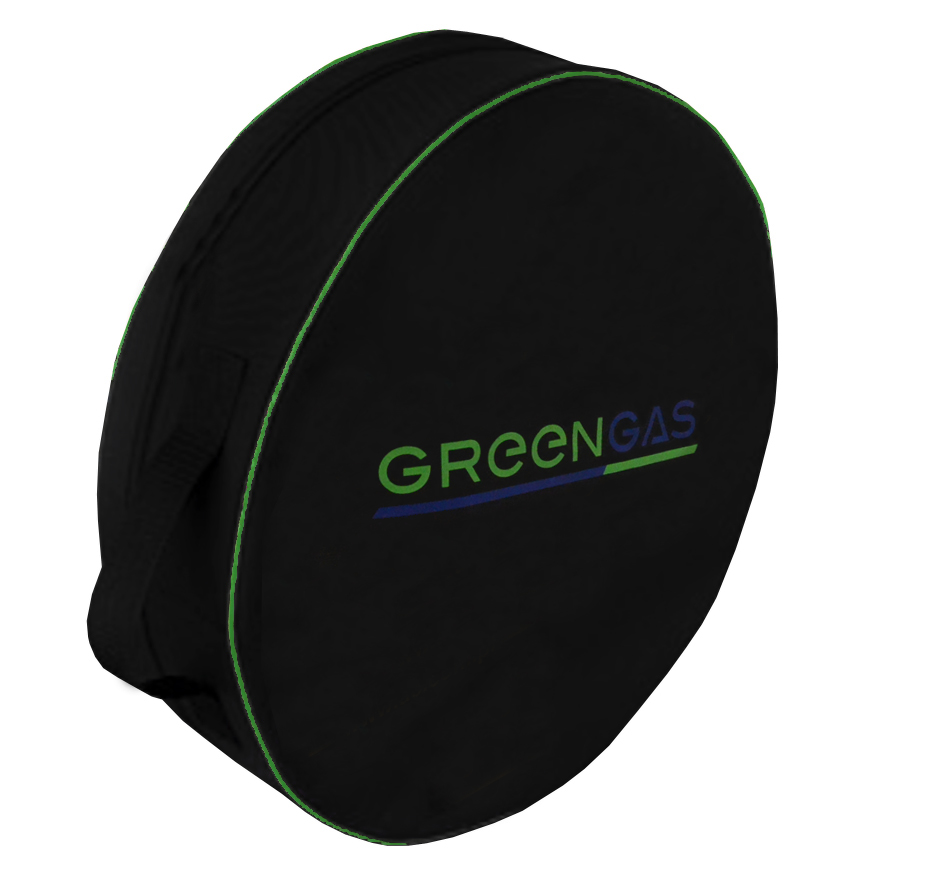 картинка Чехол для запасного колеса закрытый, M (Ø64cm x 21cm), R14-15 (GREENGAS) в интернет-магазине AutogasMarket
