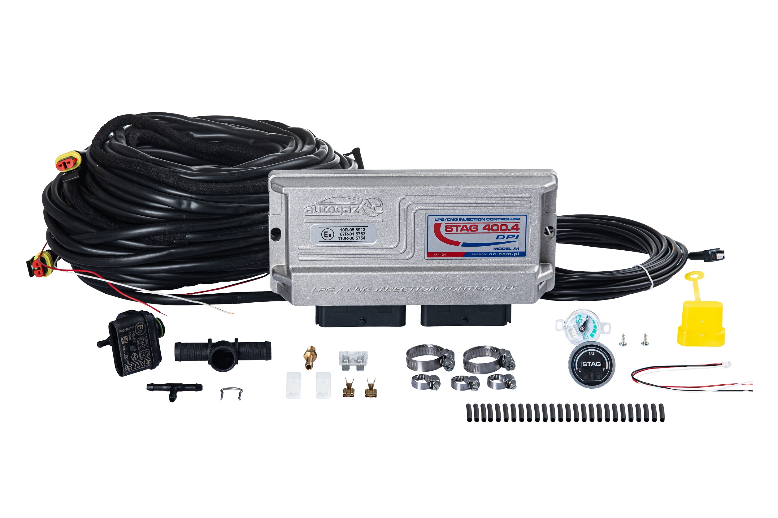 картинка Электроника  STAG-400 DPI 4 цил, версия А1, разъемы типа Valtek, без датчика темп. ред., LED-600 в интернет-магазине AutogasMarket