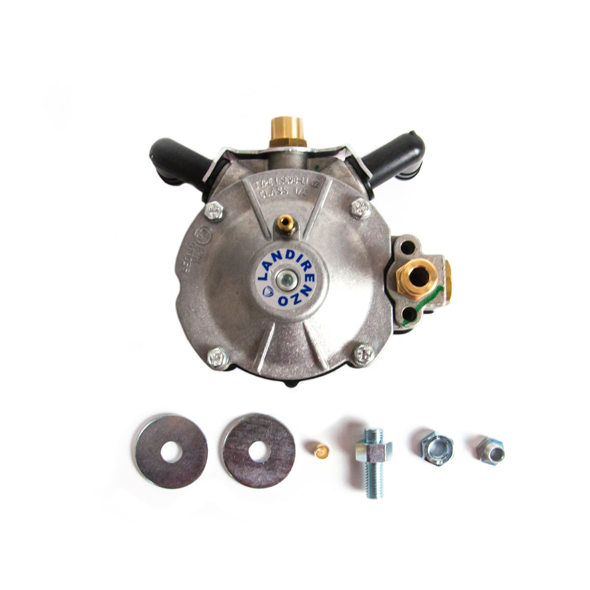 картинка Редуктор Landi Renzo LI02 TURBO (пропан-бутан), 4-е пок., 95-140 л.с. (70-100 кВт),  вход D6 (M10x1), выход D14 в интернет-магазине AutogasMarket