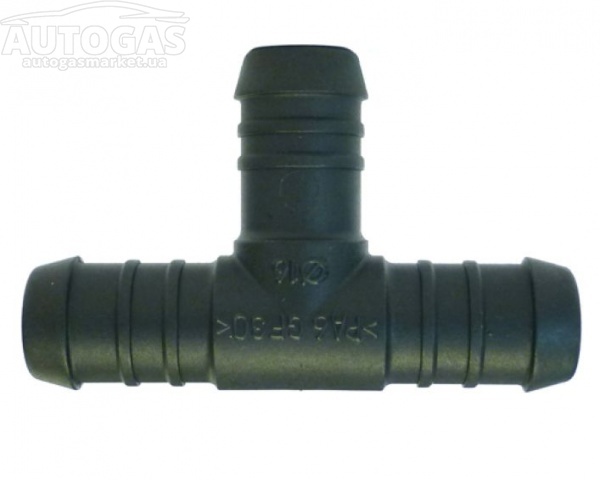 картинка Тройник тосольный D16хD16хD16 (пластик), Prins в интернет-магазине AutogasMarket
