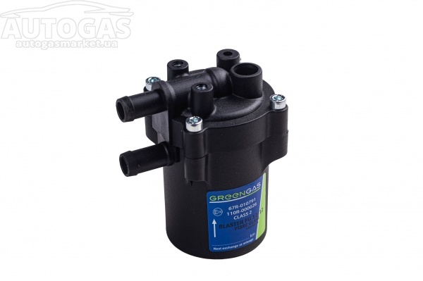 картинка Фильтр паровой фазы газа 12/12 с отстойником, с стекловолоконным сменным фильтроэлементом, GREENGAS Blaster в интернет-магазине AutogasMarket