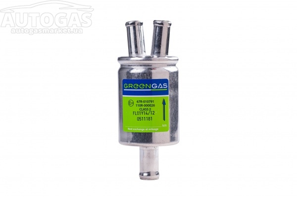 картинка Фильтр паровой фазы газа 14/2х12 с бумажным фильтроэлементом, GREENGAS в интернет-магазине AutogasMarket