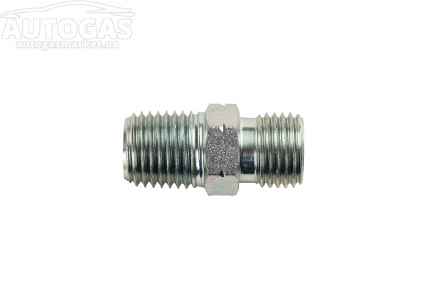 картинка Переходник (сталь) с конусной резъбой NPT 1/4" под трубку D8 G 1/4" в интернет-магазине AutogasMarket