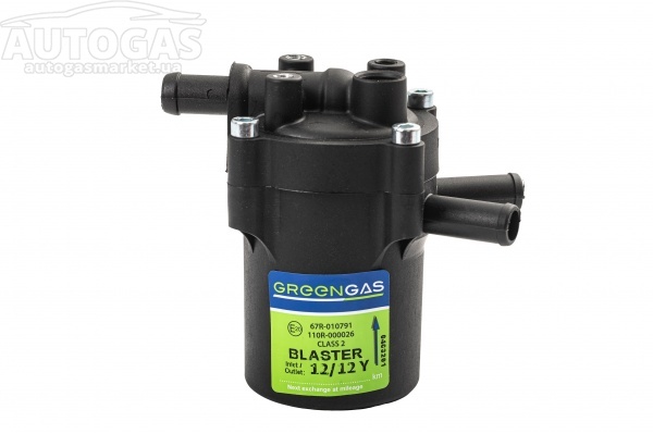 картинка Фильтр паровой фазы газа 12/2*12 с отстойником, с полиэстеровым сменным фильтроэлементом, GREENGAS Blaster в интернет-магазине AutogasMarket